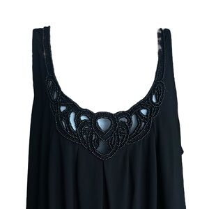 WHBM Embellished Mini Black Cocktail Dress M